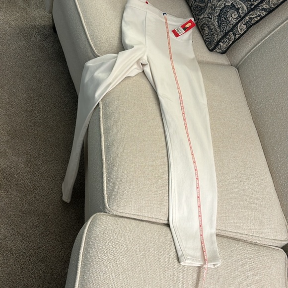 Spanx Cropped Deni Leggings Soft Denim White - Picture 10 of 14